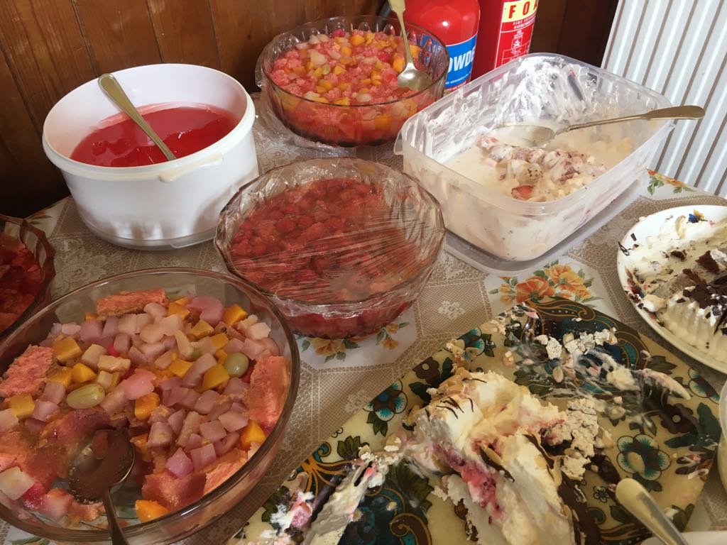 Some of the many desserts on offer