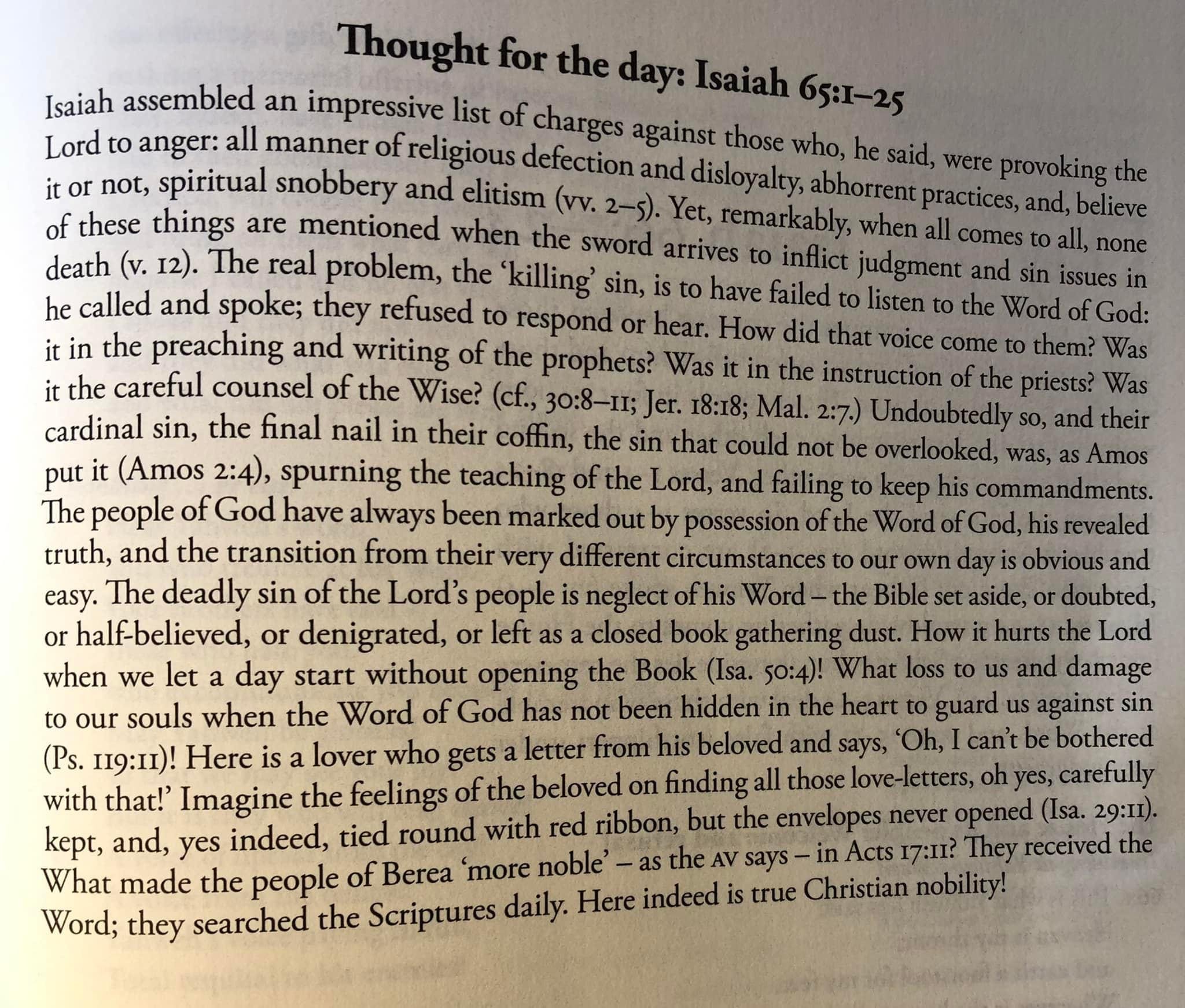 Taken from Alec Motyer Isaiah Devotional